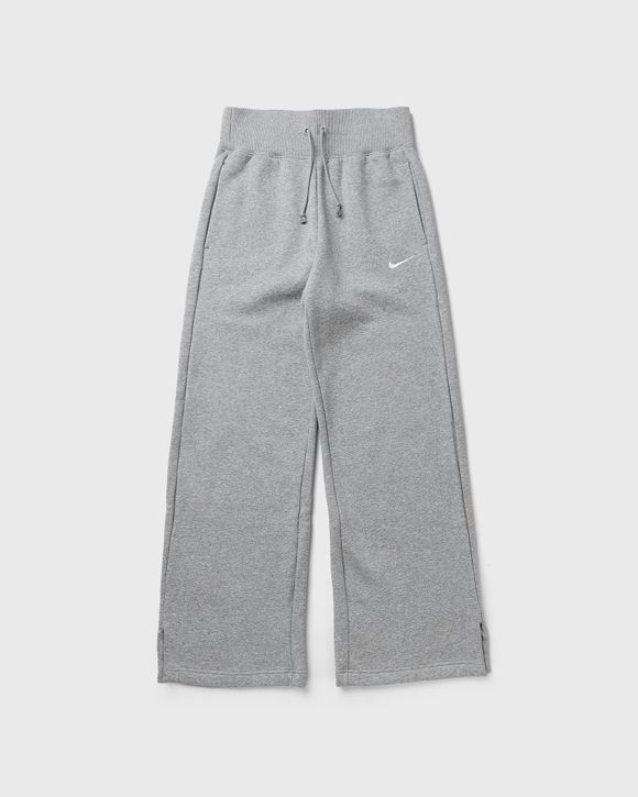 Nike WMNS Phoenix Fleece High-Waisted Wide-Leg Sweatpants Grey - DK GREY  HEATHER/SAIL