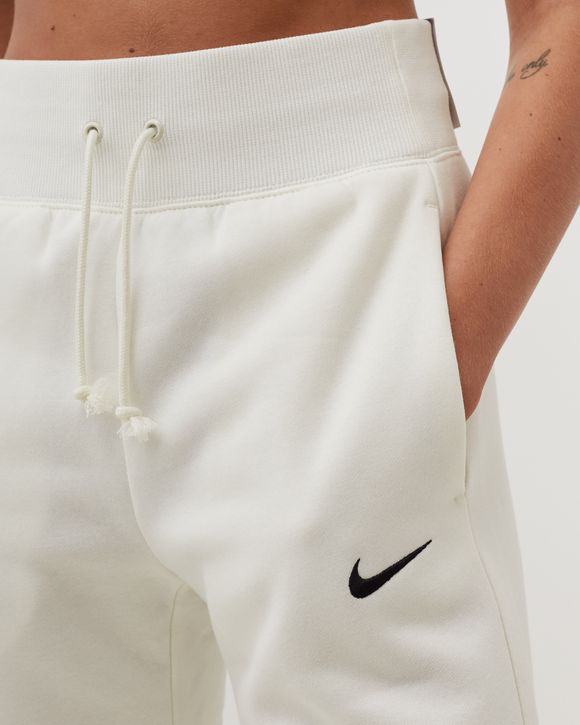 Nike WMNS Phoenix Fleece High-Rise Wide-Leg Pants White - SAIL/BLACK