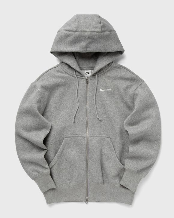 Nike WMNS Phoenix Fleece Oversized Full Zip Hoodie Grey DK GREY HEATHER SAIL