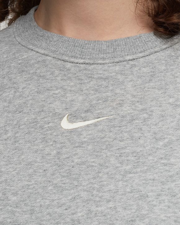 Nike WMNS Phoenix Fleece Over-Oversized Crew-Neck Sweatshirt Grey