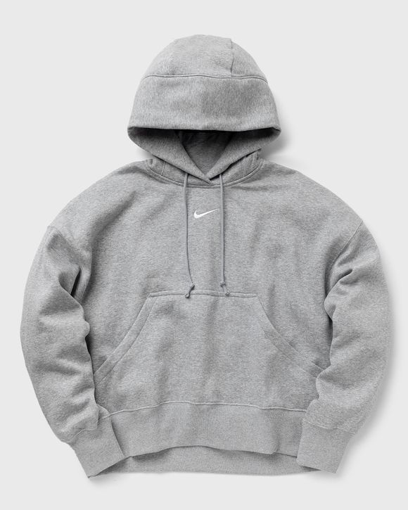 Nike WMNS Phoenix Fleece Over-Oversized Pullover Hoodie Grey - DK GREY  HEATHER/SAIL