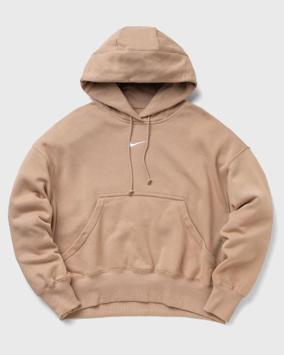 Nike WMNS Phoenix Fleece Over-Oversized Pullover Hoodie Brown - HEMP/SAIL