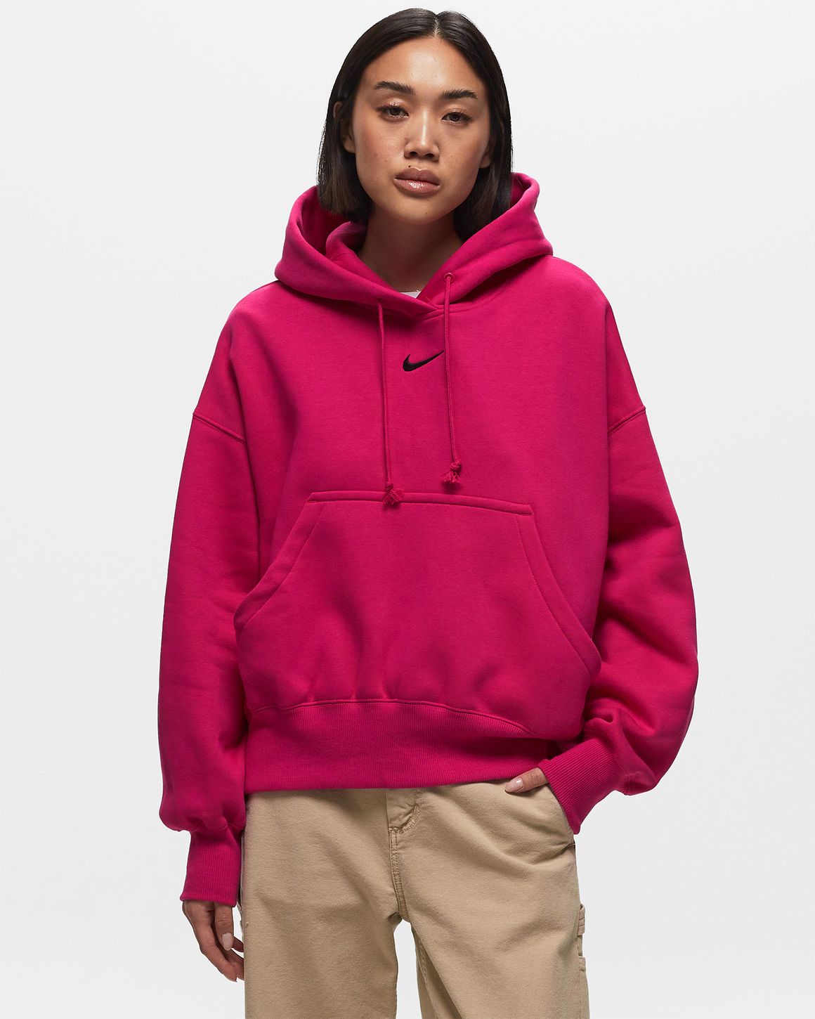 Nike WMNS Phoenix Fleece Over Oversized Pullover Hoodie Pink BSTN Store
