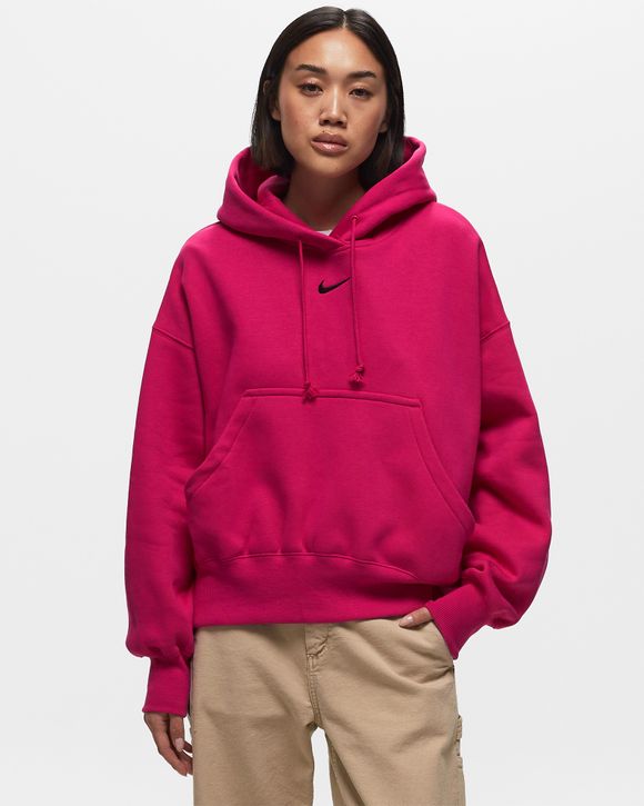 Nike WMNS Phoenix Fleece Over-Oversized Pullover Hoodie Pink