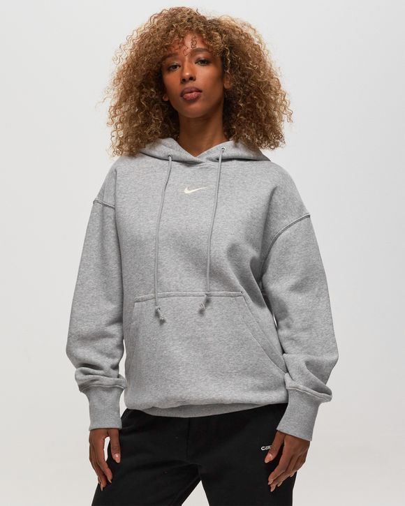 Nike WMNS Phoenix Fleece Oversized Pullover Hoodie Grey