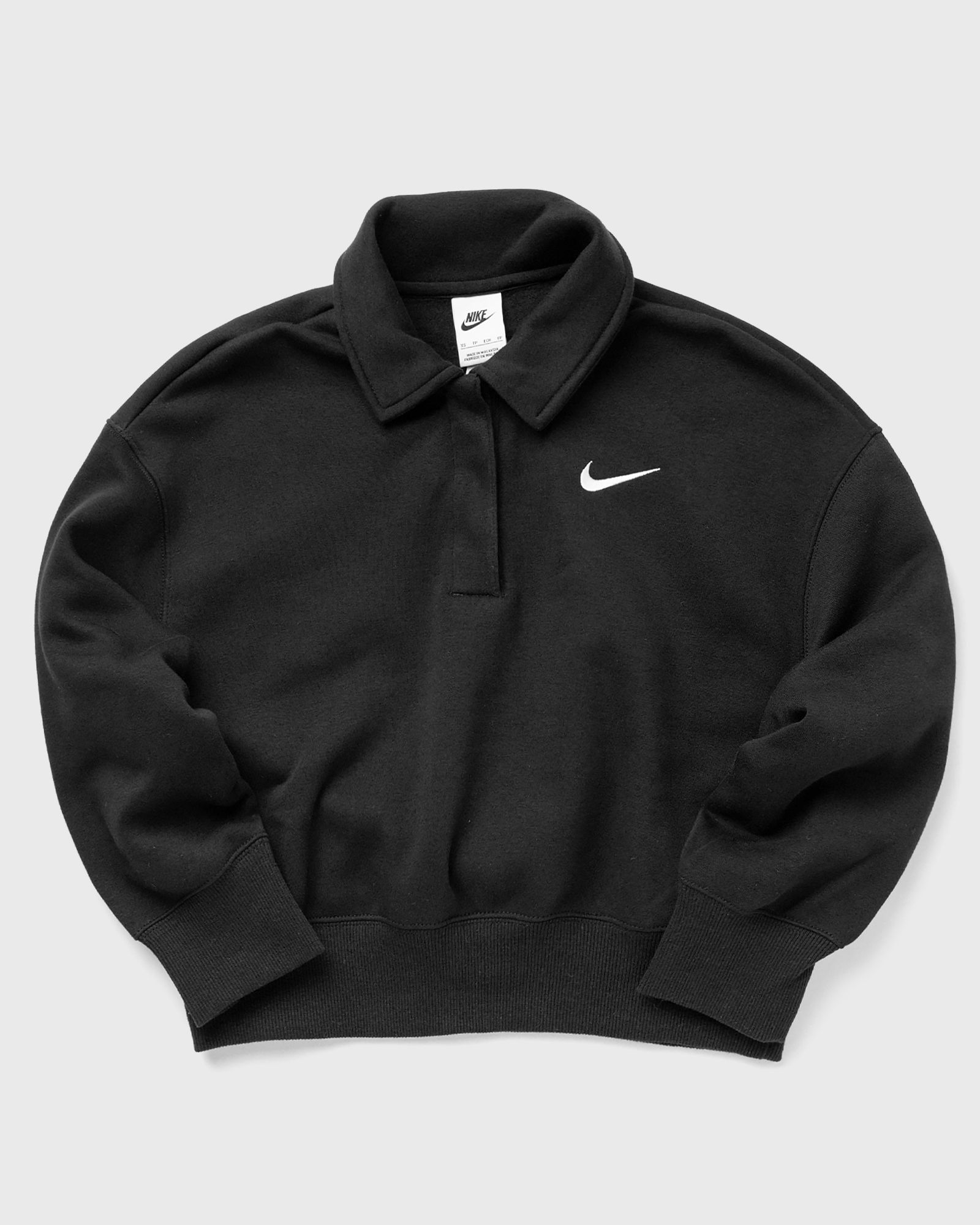 WMNS Phoenix Fleece 3/4-Sleeve Crop Polo Sweatshirt