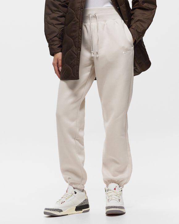 Nike WMNS Phoenix Fleece High-Waisted Oversized Sweatpants White - LT  OREWOOD BRN/SAIL