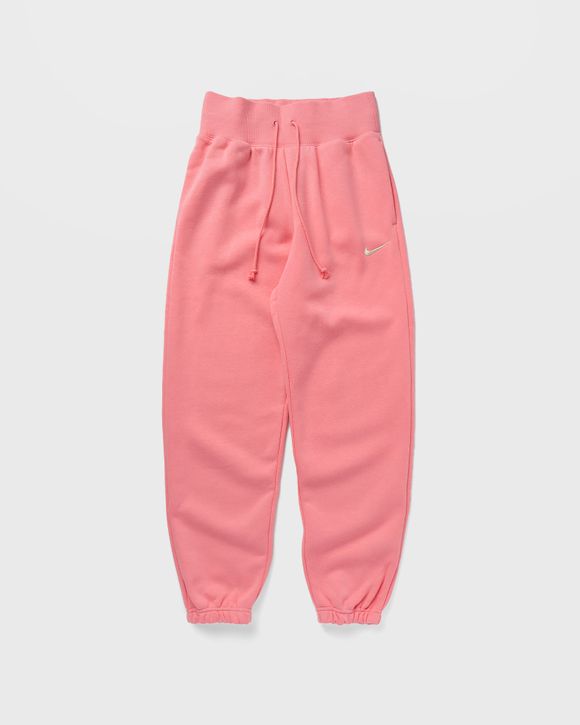 Nike WMNS Phoenix Fleece High-Waisted Oversized Sweatpants Pink - CORAL  CHALK/SAIL