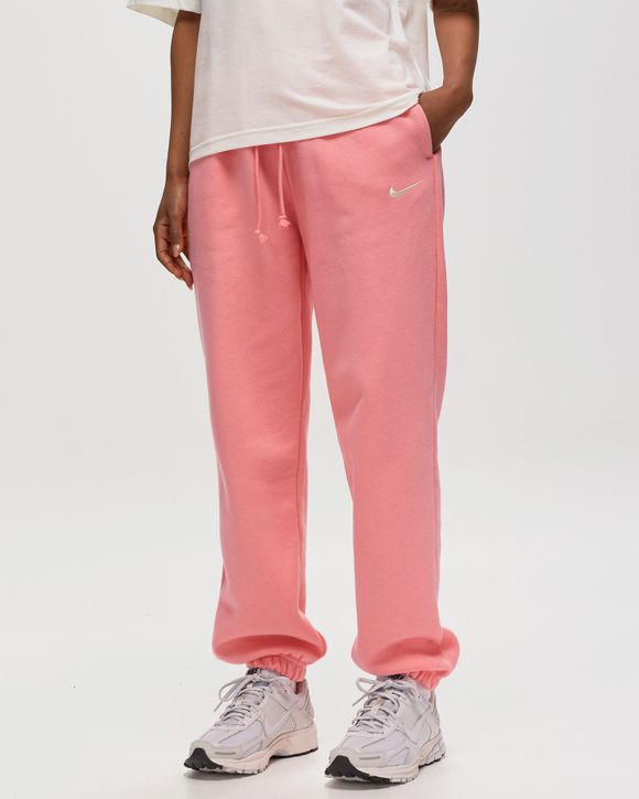 Nike WMNS Phoenix Fleece High-Waisted Oversized Sweatpants Pink - CORAL  CHALK/SAIL