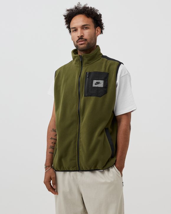 Nike Therma-FIT Fleece Vest Green - ROUGH GREEN/BLACK/BLACK/BLACK