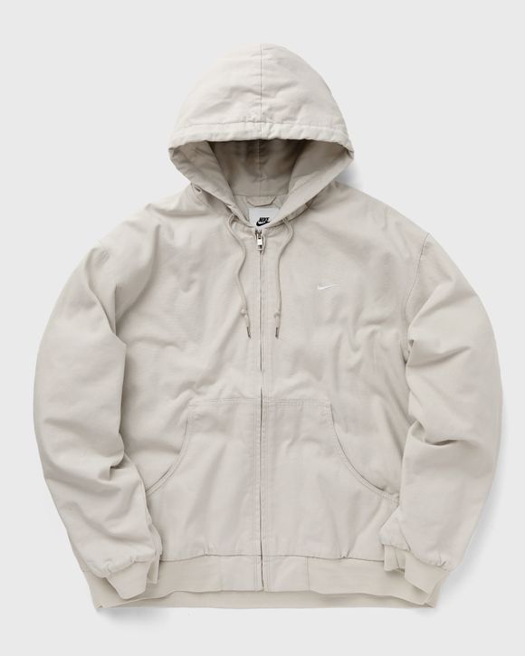 Nike Nike Life Padded Hooded Jacket Grey - LIGHT BONE/WHITE