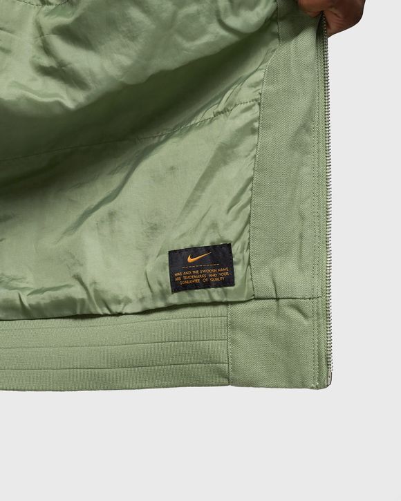 Nike Nike Life Padded Hooded Jacket Green - OIL GREEN/GOLD SUEDE/WHITE