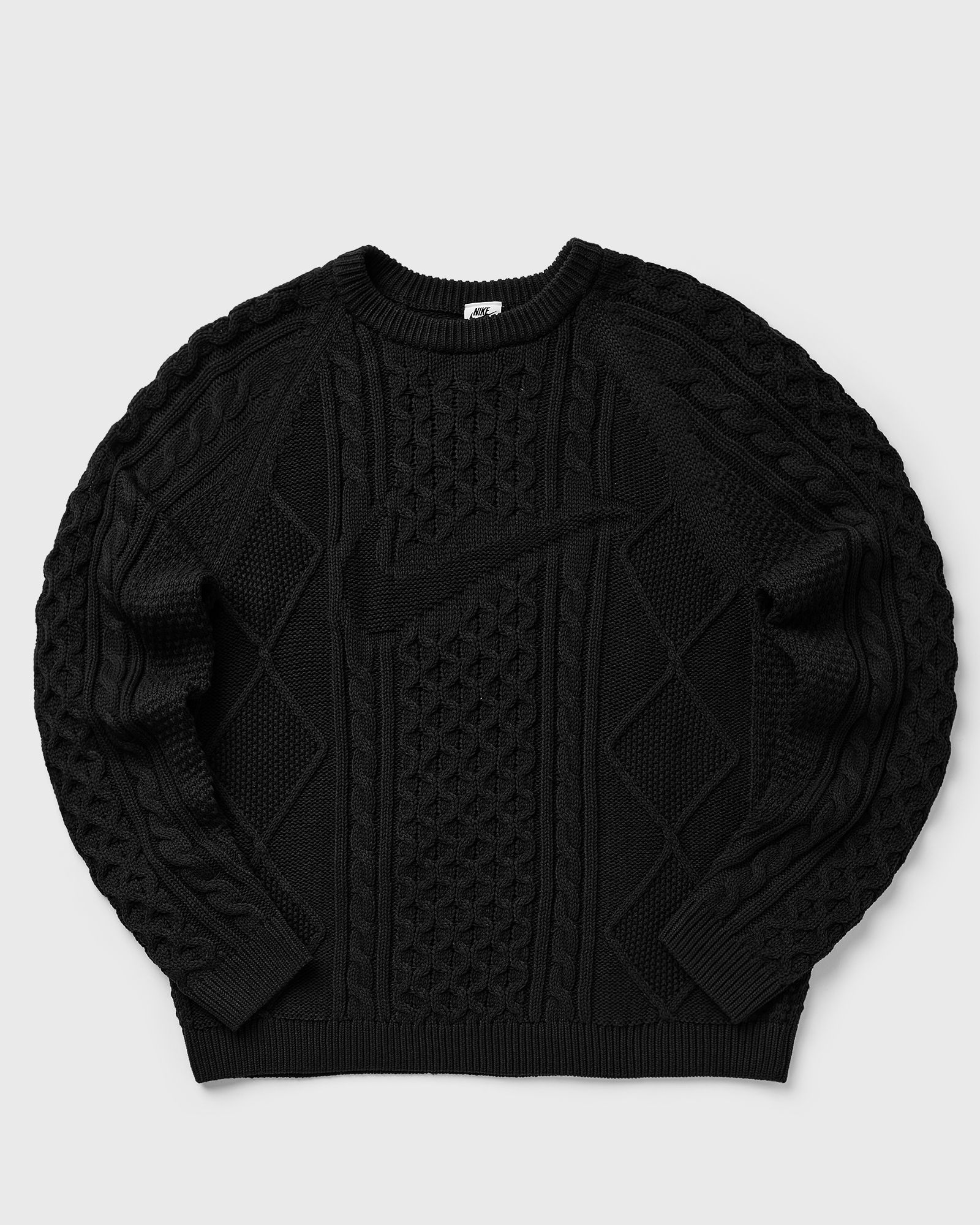 Nike Cable Knit Sweater Black | BSTN Store