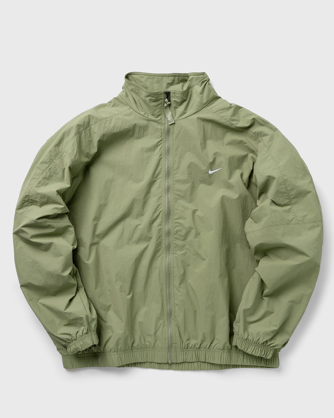 Nike swoosh track jacket in fluro green hotsell