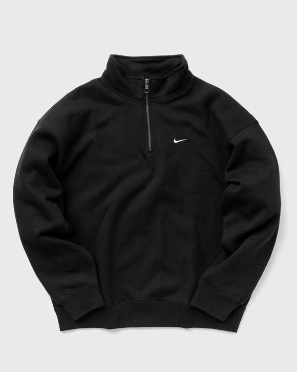 Nike Solo Swoosh 1/4-Zip Top Black - BLACK/WHITE