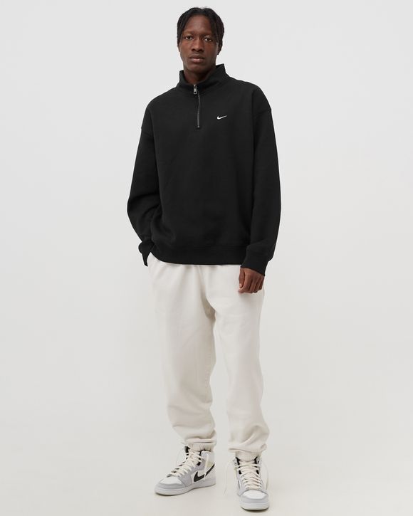 Nike Solo Swoosh 1/4-Zip Top Black - BLACK/WHITE