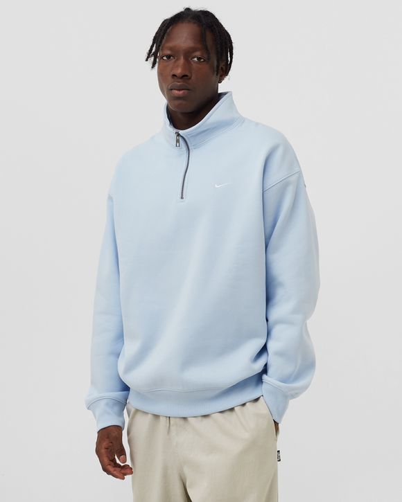 Nike Solo Swoosh 1/4-Zip Top Blue - CELESTINE BLUE/WHITE