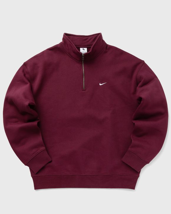 Nike Solo Swoosh 1/4-Zip Top Red