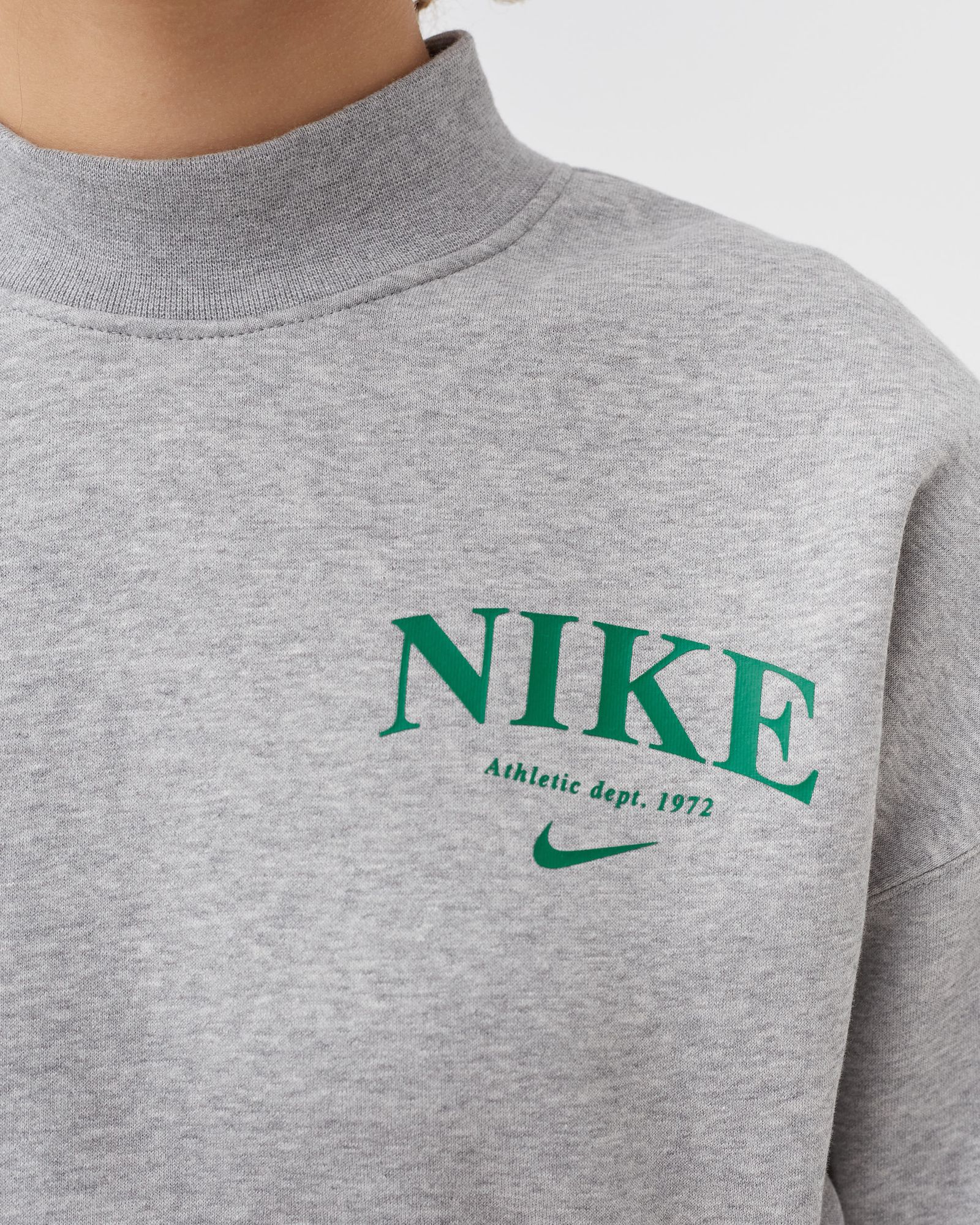 WMNS ESSENTIALS FLEECE MOCK CREW SWEATSHIRT