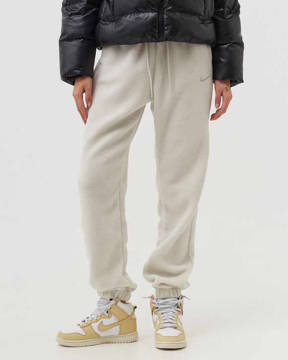 Nike WMNS Plush Jogger White - LIGHT BONE/LT IRON ORE