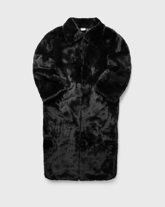 Nike WMNS Plush Faux Fur Long Jacket Black - BLACK/DK SMOKE GREY/SAIL