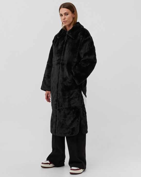 Plush faux outlet fur jacket