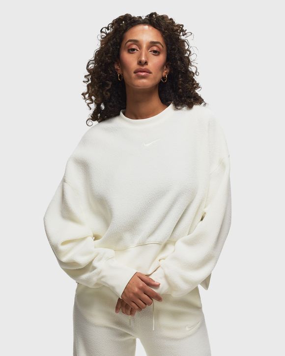 Nike Nike Sportswear Plush Women's Mod Crop Crew-Neck Sweatshirt White -  SAIL/SAIL