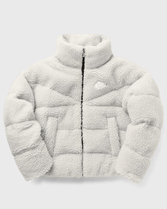 Nike white cheap fleece jacket