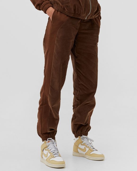 Nike Air High-waisted Corduroy Fleece Trousers in Green