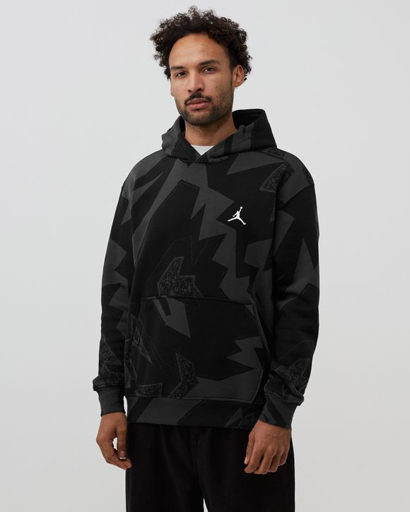 Black and best sale grey jordan hoodie