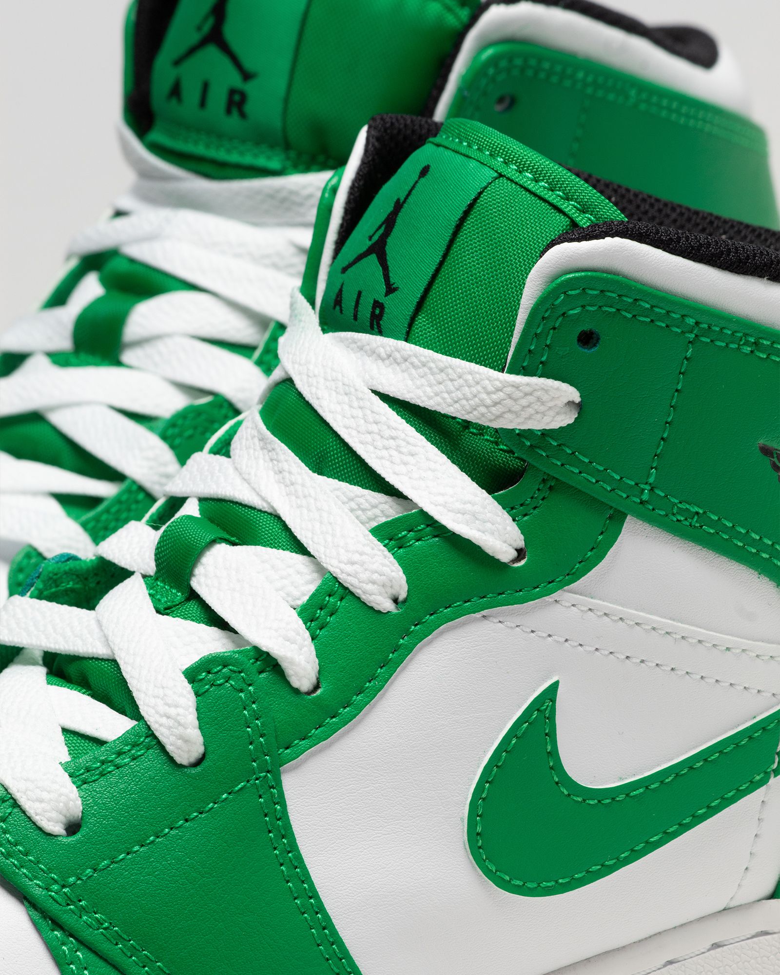 Air Jordan 1 Mid (GS) 'Lucky Green'