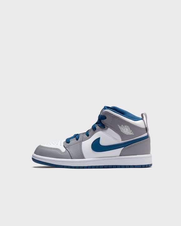 Jordan JORDAN 1 MID PS Grey CEMENT GREY WHITE TRUE BLUE