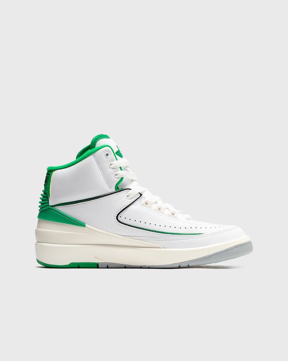 Jordan AIR JORDAN 2 RETRO (GS) 'Lucky Green' Green/White - WHITE/LUCKY  GREEN-SAIL-LT STEEL GREY