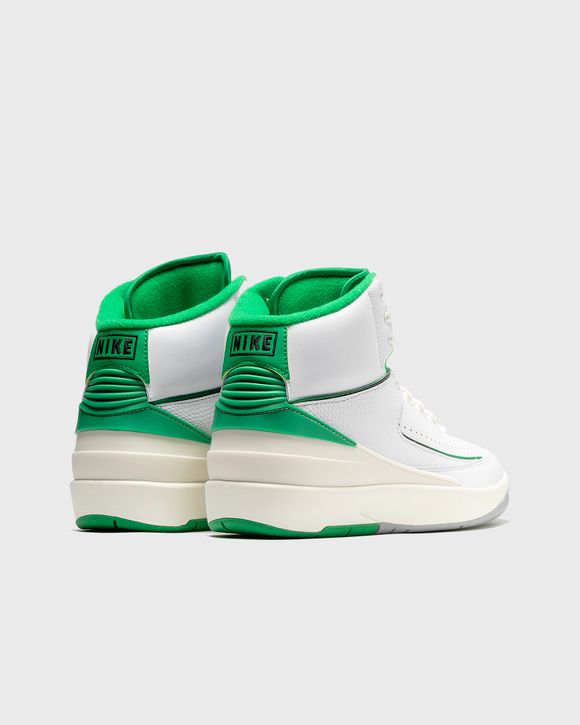 Jordan AIR JORDAN 2 RETRO (GS) 'Lucky Green' Green/White - WHITE/LUCKY  GREEN-SAIL-LT STEEL GREY