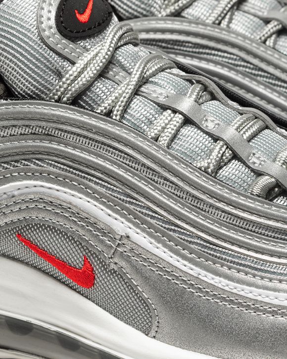 Nike WMNS Air Max 97 'Silver Bullet' Grey - METALLIC SILVER/VARSITY  RED-WHITE-BLACK