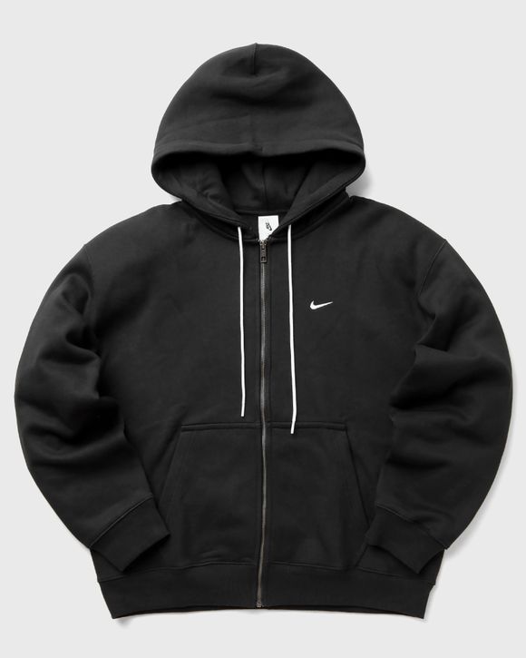 Nike Solo Swoosh Fleece Full-Zip Hoodie Black | BSTN Store