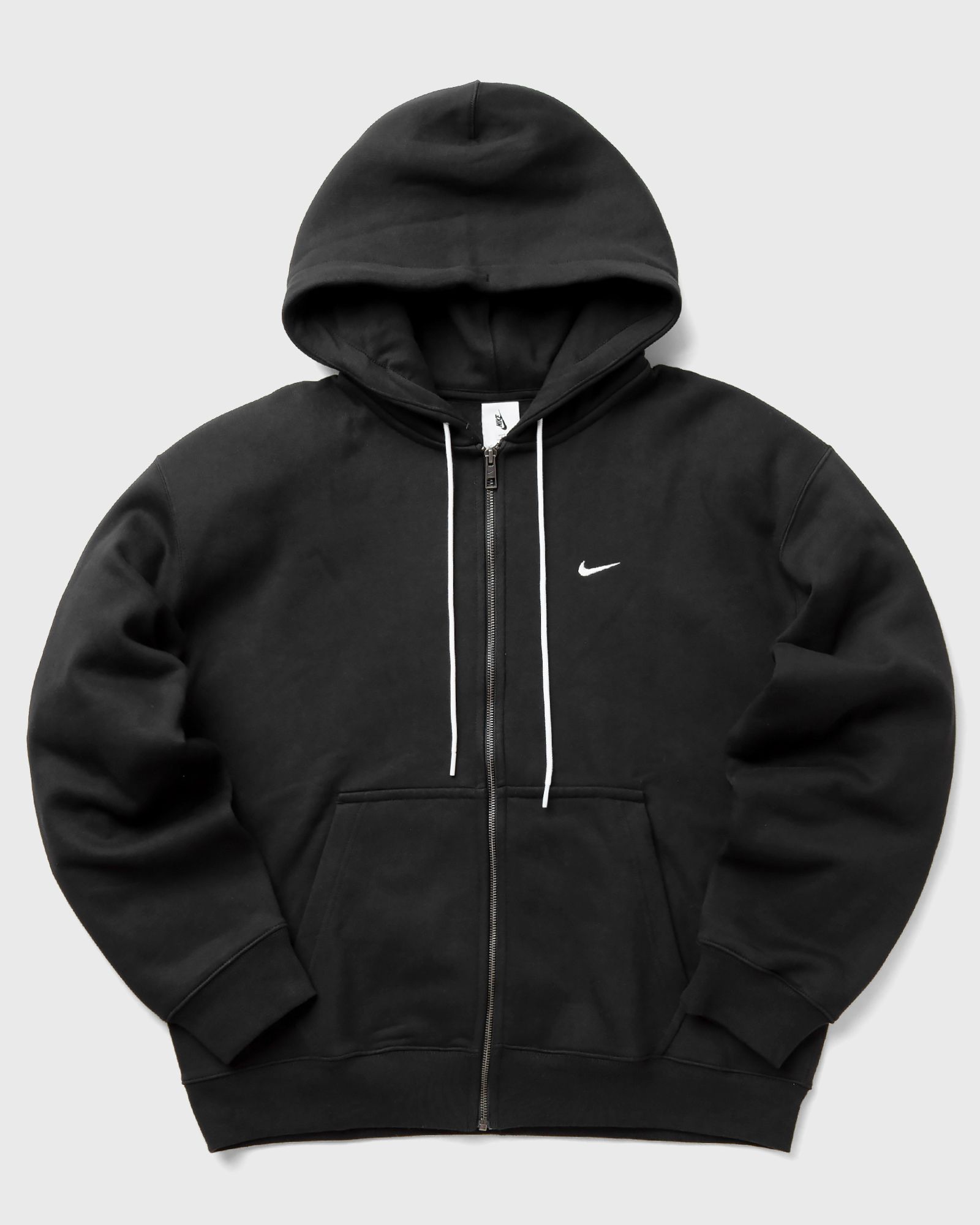 Nike - solo swoosh fleece full-zip hoodie men zippers black in größe:xl
