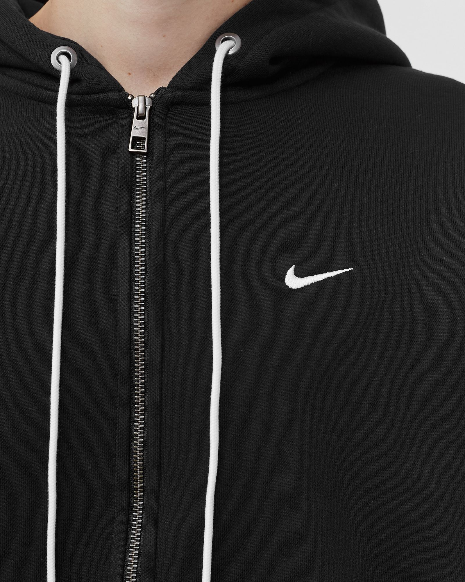 Nike Solo Swoosh Fleece Full-Zip Hoodie Black | BSTN Store