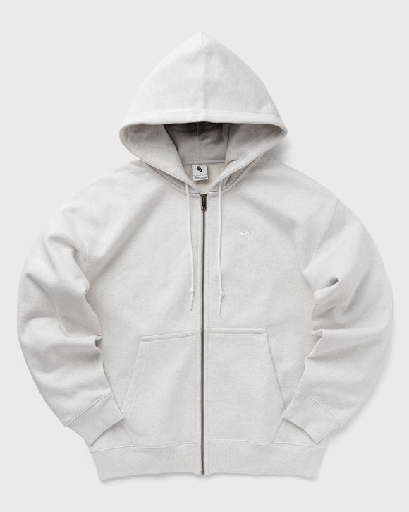 Nike Solo Swoosh Fleece Full-Zip Hoodie Grey | BSTN Store