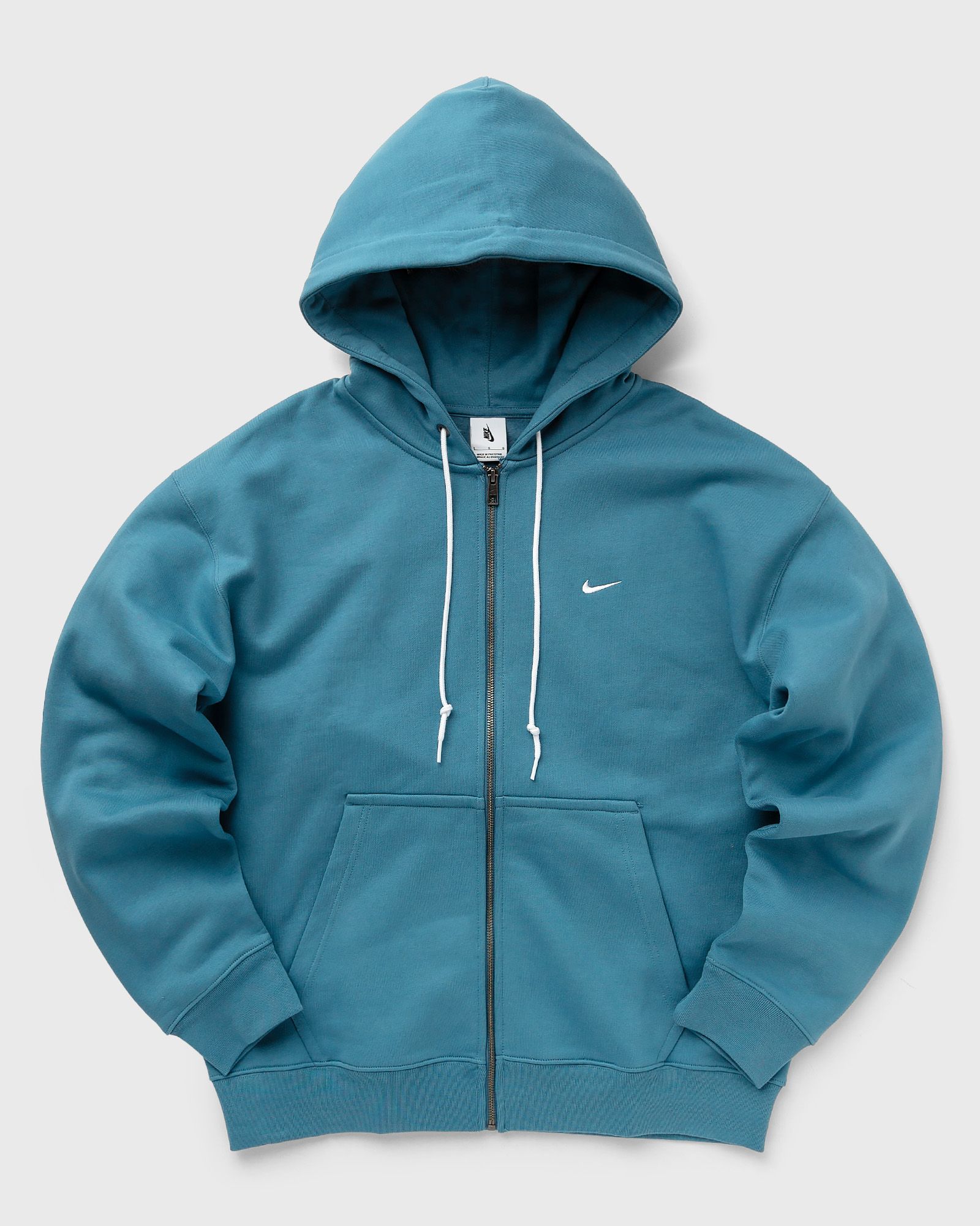 Nike Solo Swoosh Fleece Full-Zip Hoodie Blue | BSTN Store