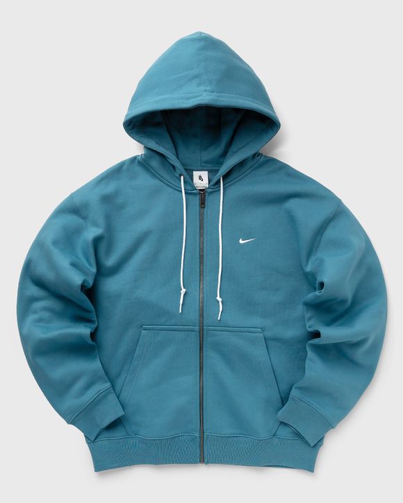 Nike Solo Swoosh Fleece Full Zip Hoodie Blue BSTN Store