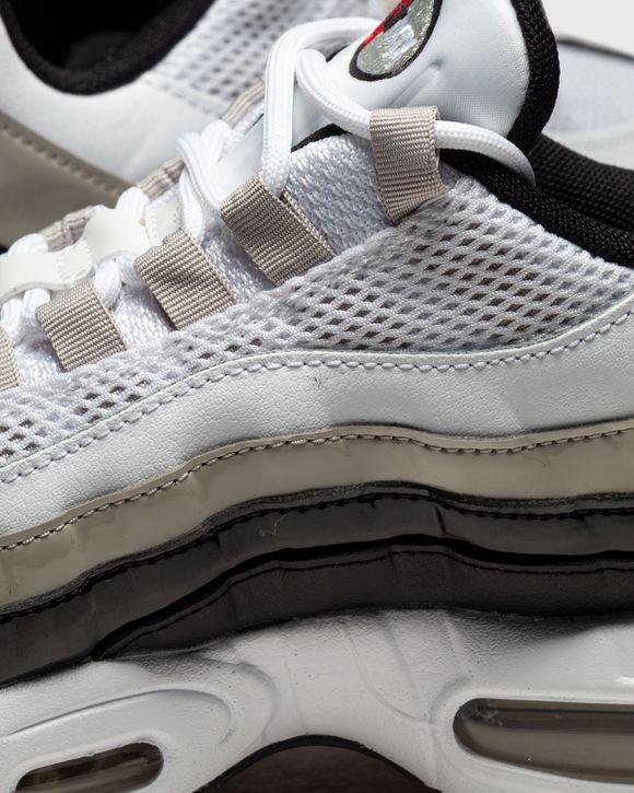 Nike WMNS Air Max 95 White - WHITE/BLACK-LT IRON ORE-UNIVERSITY RED