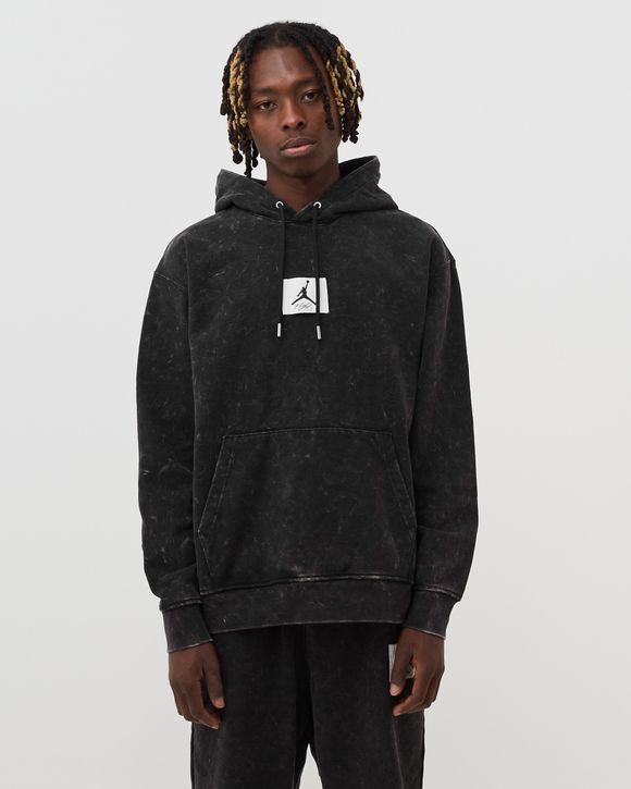 Jordan Jordan Essential Washed Fleece Hoodie Black - BLACK/SAIL