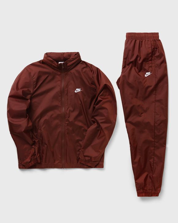 Nike woven tracksuit clearance red