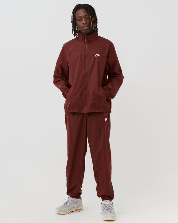 Nike red 2024 track suit