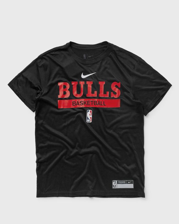 Chicago Bulls Shirt Small Black NBA Nike Dri Fit Practice Legend