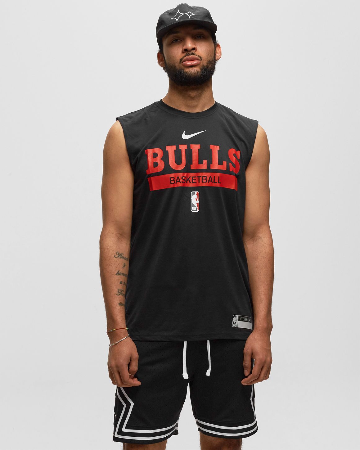 Nike Chicago Bulls Dri FIT NBA Practice Graphic Sleeveless T Shirt Black BSTN Store