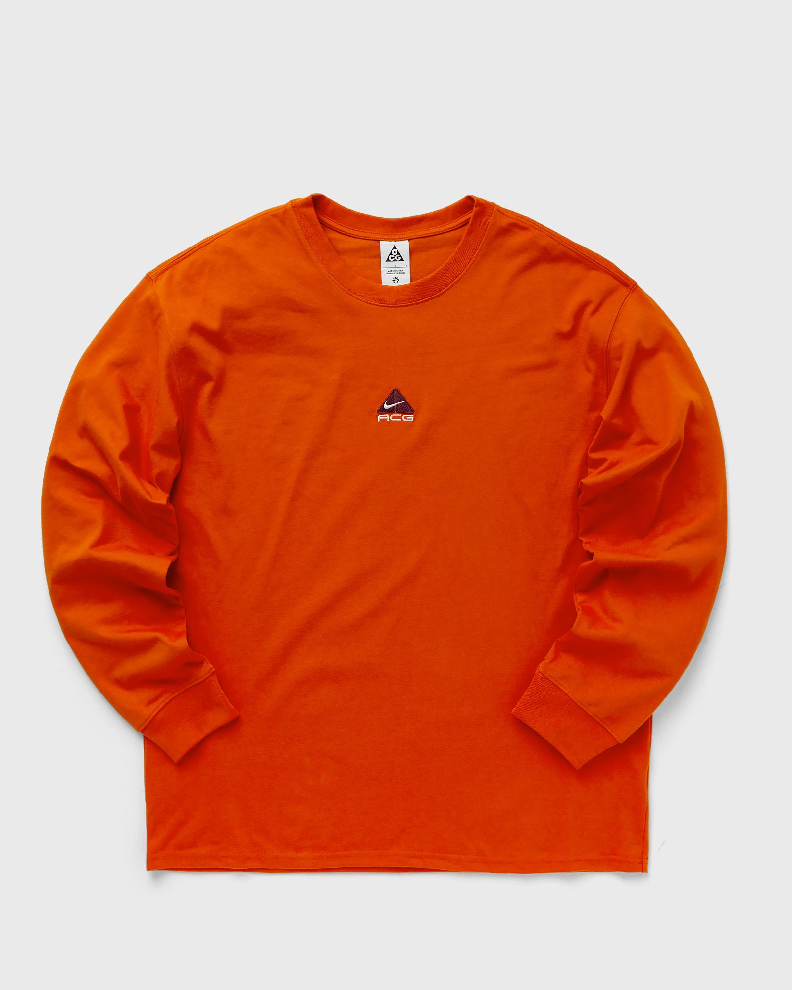 Nike - acg "lungs" long-sleeve t-shirt men longsleeves orange in größe:xl