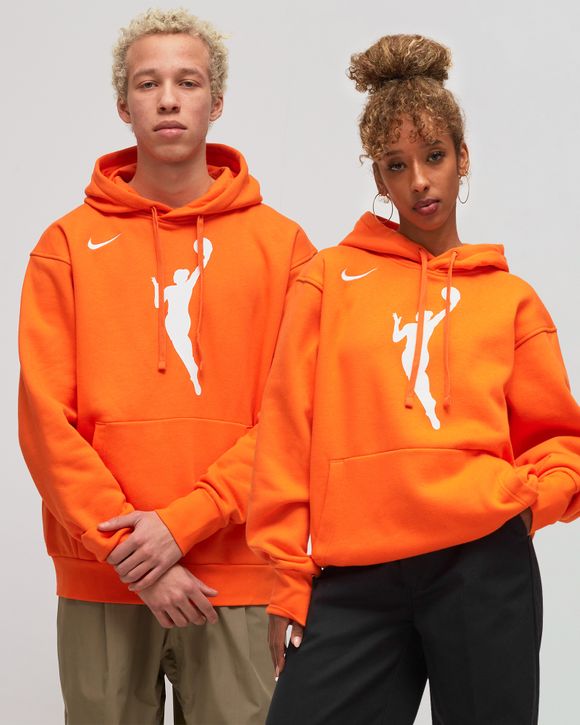 Nike WNBA Fleece Pullover Hoodie Orange BRILLIANT ORNGE WHITE