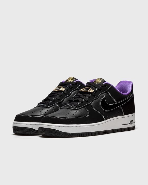 Nike AIR FORCE 1 '07 LV8 EMB Black - BLACK/BLACK-IRON GREY-WHITE